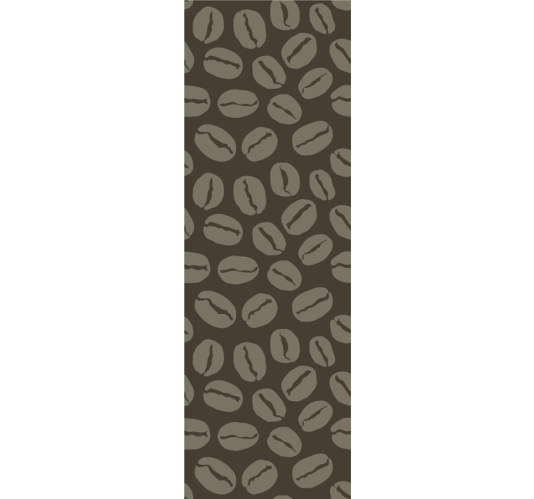 Papier peint moulure motif de grain de café - TenStickers