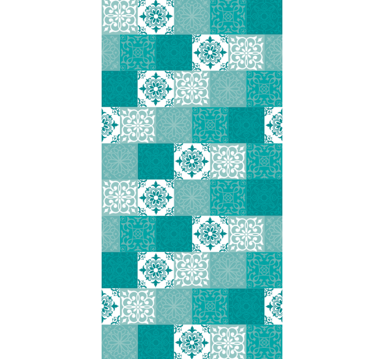 Papier peint carreaux de ciment tuiles ornementales - TenStickers