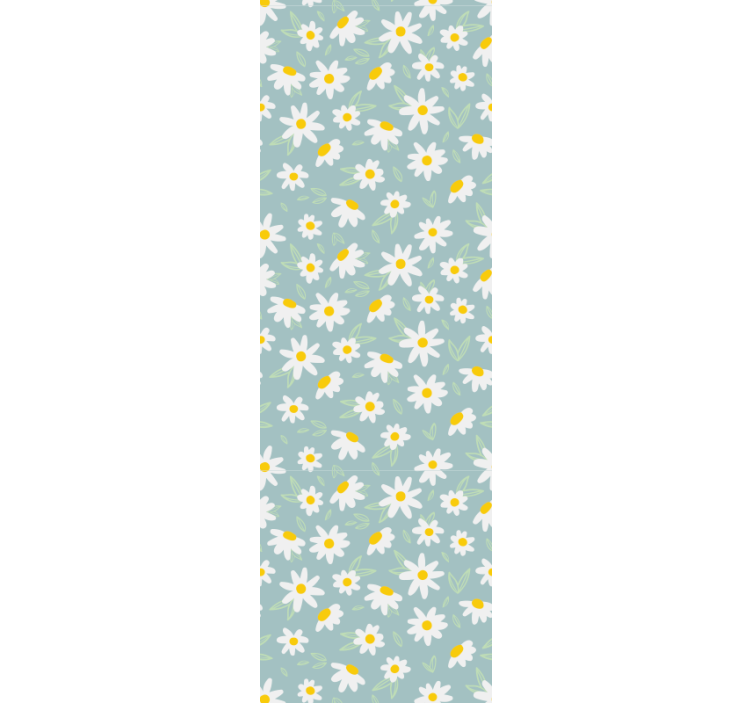 Papier peint floral motif de marguerites - TenStickers
