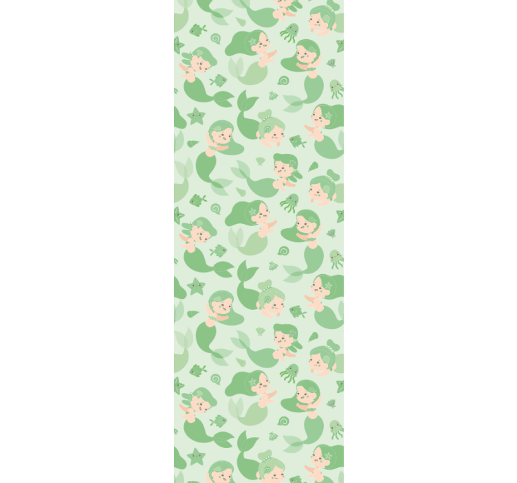Papier peint chambre enfant sirènes ludiques - TenStickers