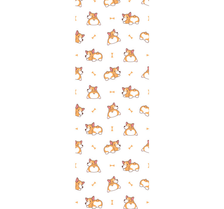 Papier peint chiens corgis joueurs - TenStickers