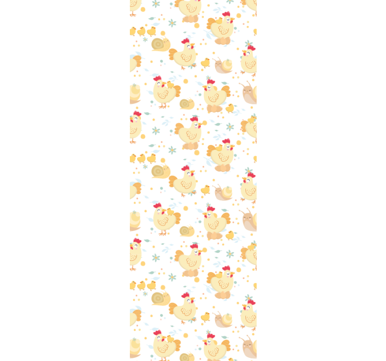 Papier peint animaux charmantes poules - TenStickers