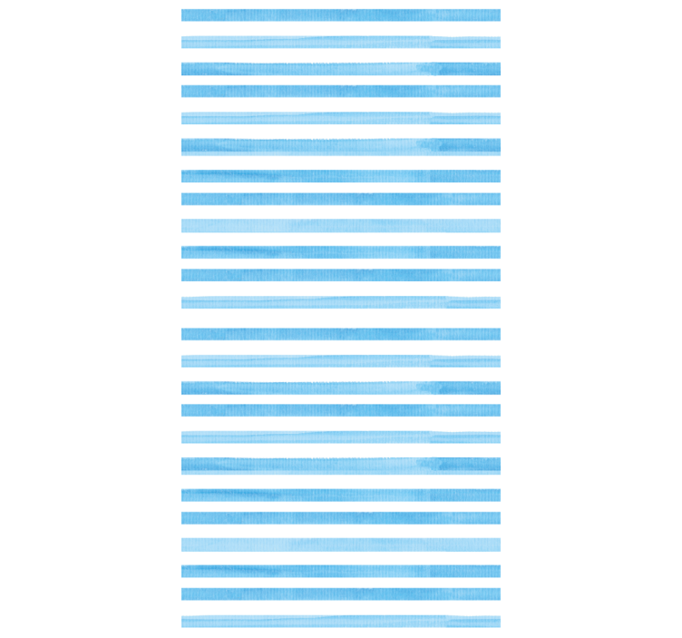 Papier peint ligne horizontale motif bleu et blanc - TenStickers