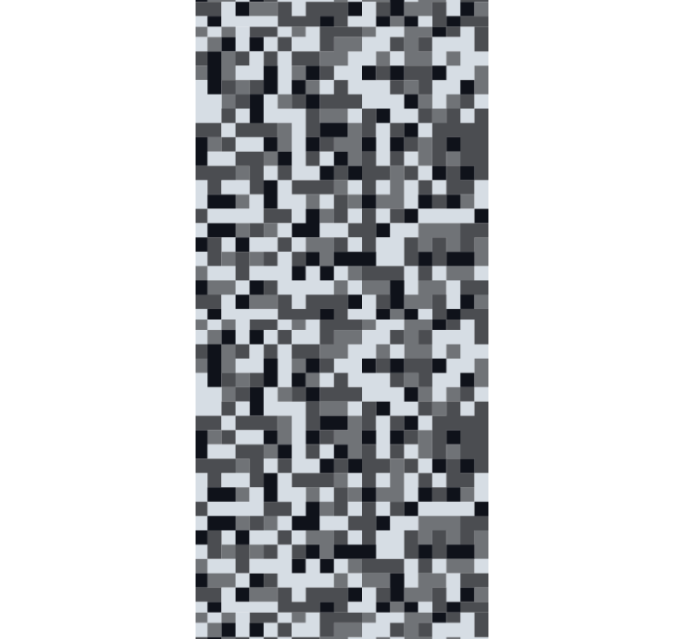 Papier peint abstrait pixellisation géométrique - TenStickers