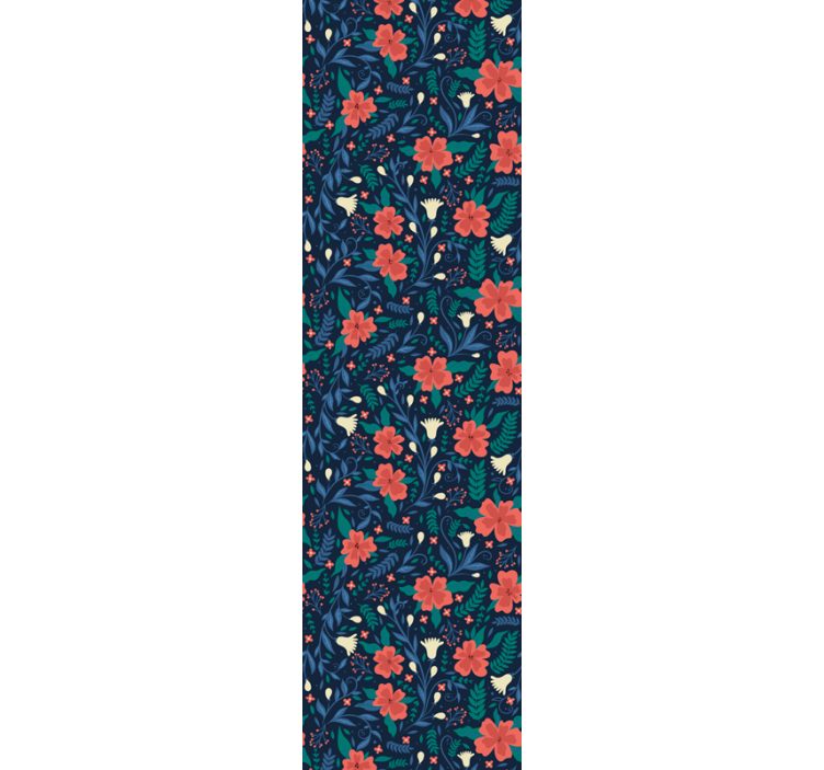 Papier peint floral motif floral botanique - TenStickers