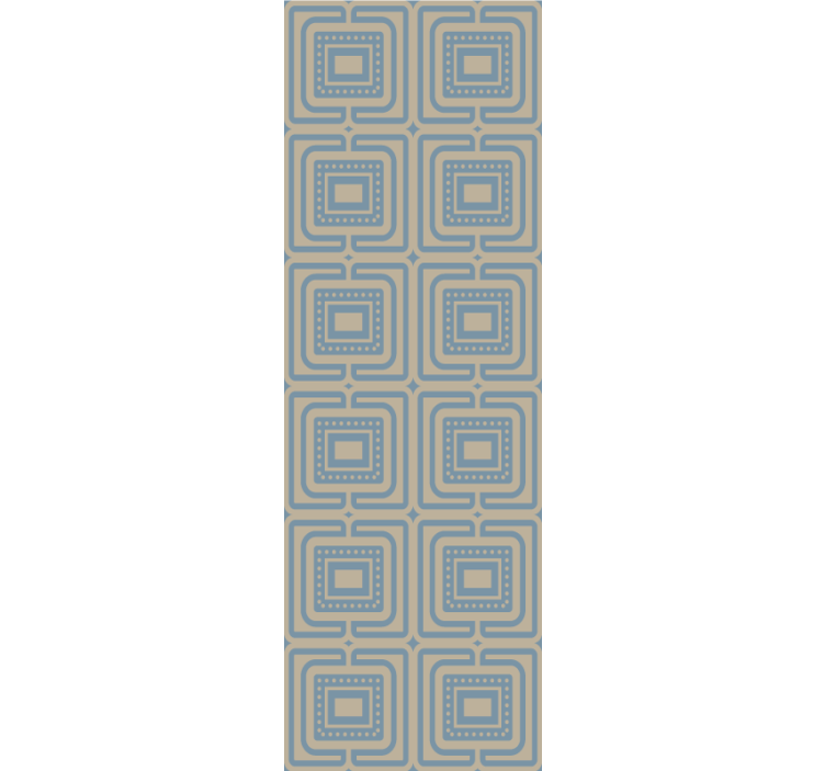 Papier peint formes géometriques carrés rétro géométriques - TenStickers