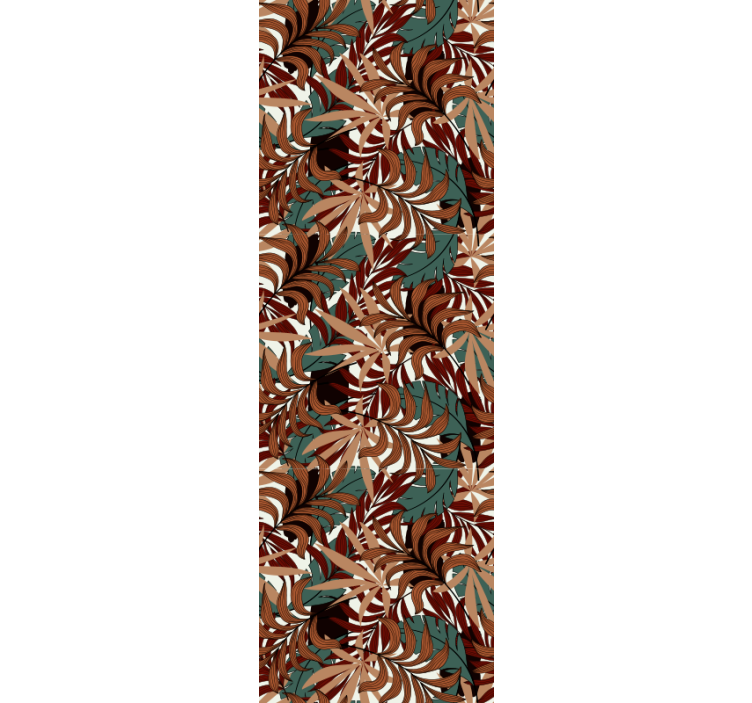 Papier peint feuillage peinture murale botanique abstraite - TenStickers