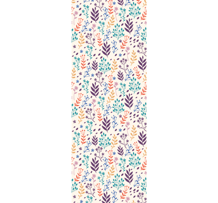 Papier peint feuillage motifs de feuilles automnales - TenStickers