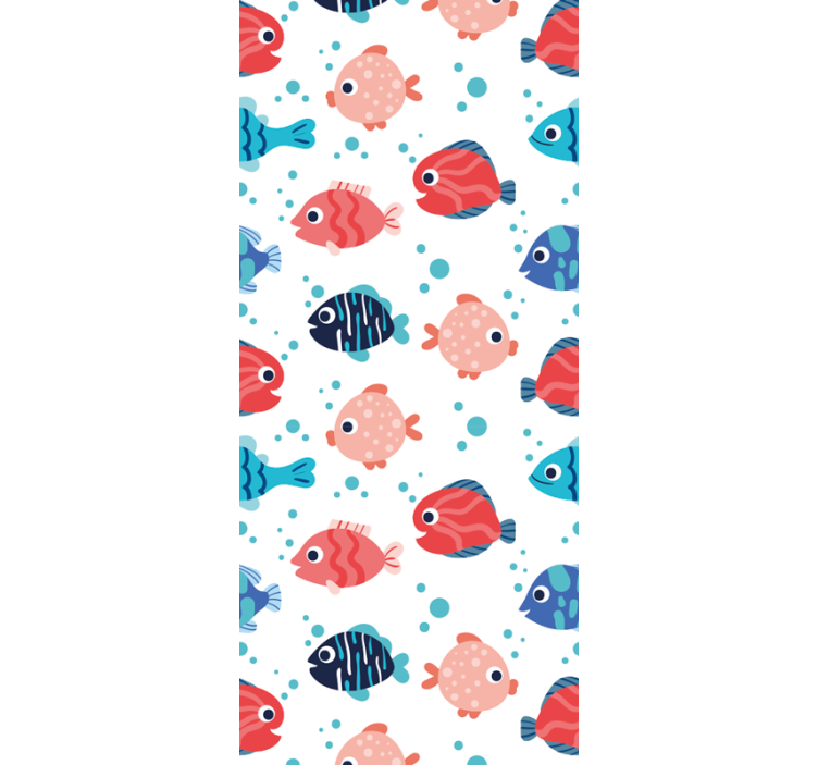 Papier peint poissons espièglerie aquatique - TenStickers