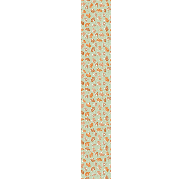 Papier peint feuillage motif de feuille de gingko - TenStickers