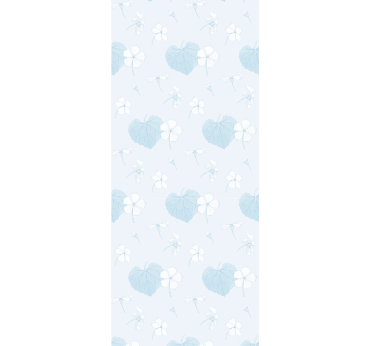 Papier peint floral motif bleu doux - TenStickers