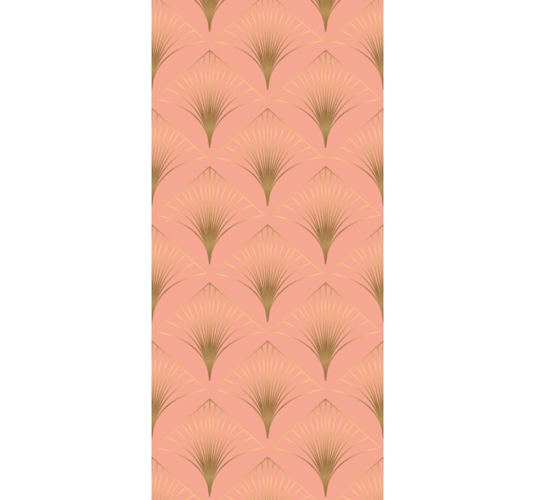 Papier peint fleuri motif élégant de palmiers - TenStickers