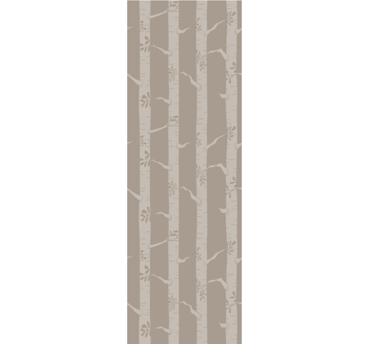 Papier peint arbres motif de forêt de bambous - TenStickers