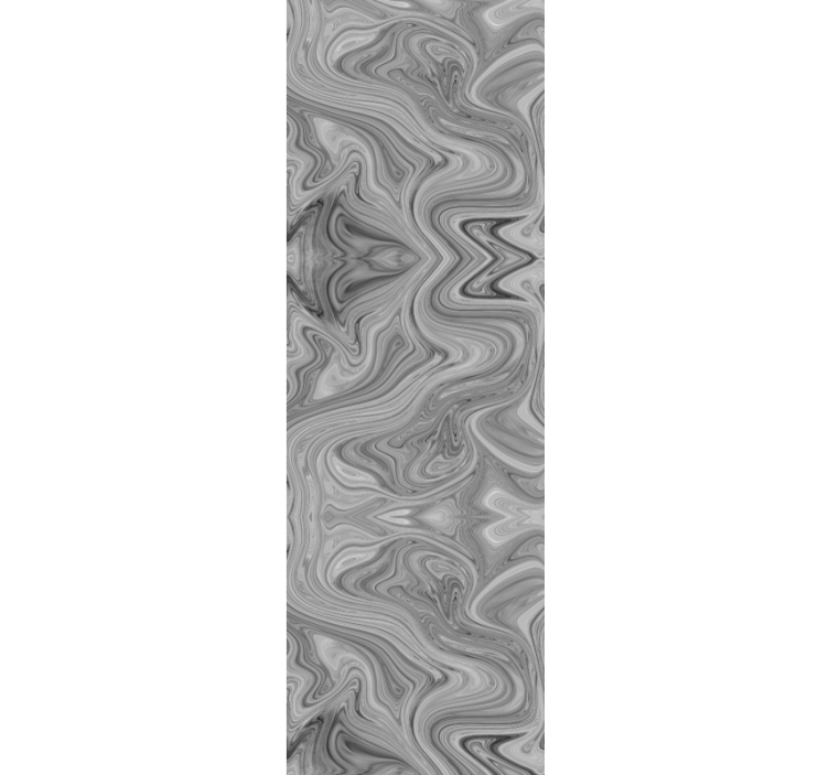 Papier peint effet marbre motifs gris tourbillonnants - TenStickers