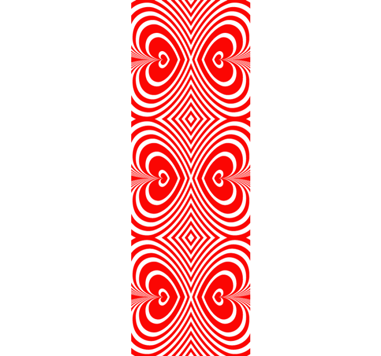 Papier peint formes géometriques motif de coeur - TenStickers