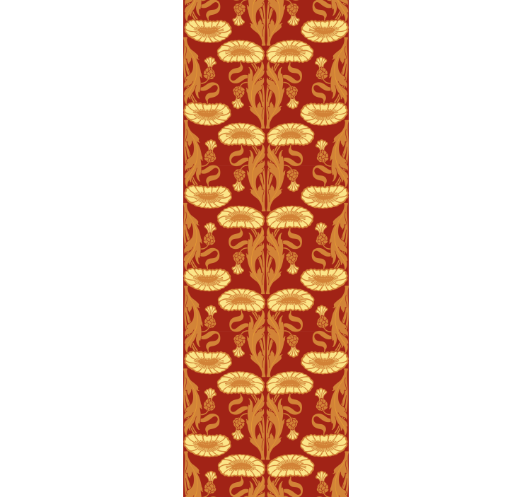 Papier peint style Art Nouveau couleurs chaudes - TenStickers