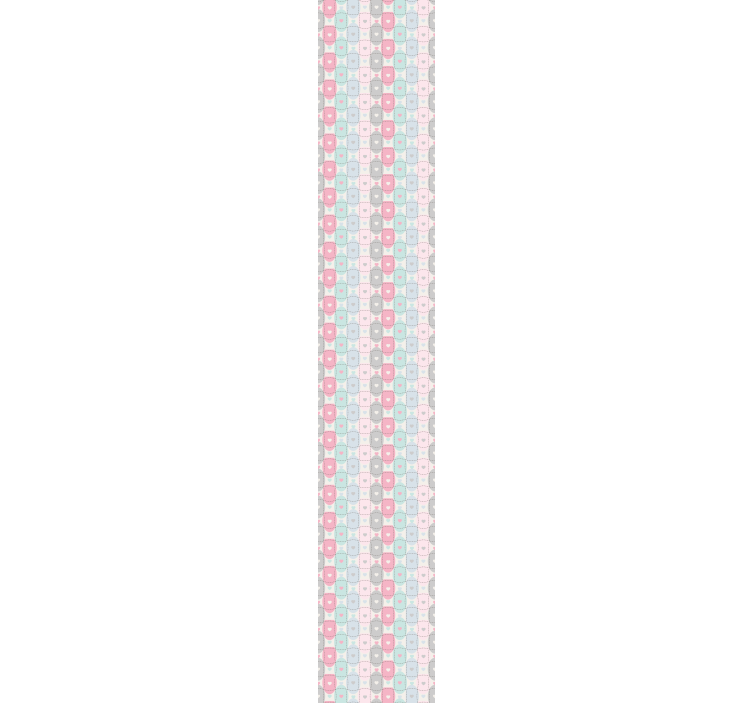 Papier peint cœurs patchwork - TenStickers