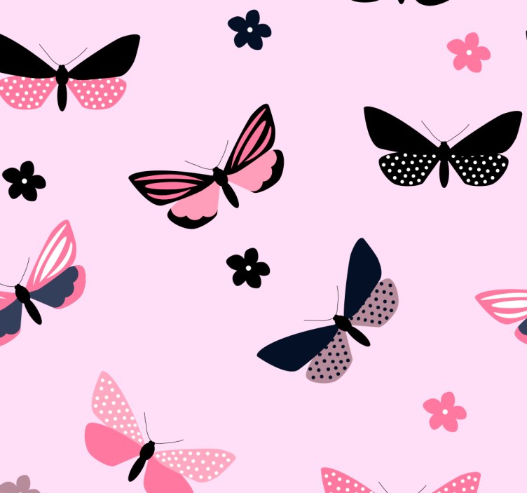 Papier peint papillons motif papillon - TenStickers