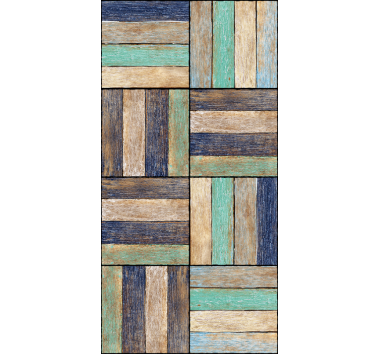 Papier peint motif panneaux de bois rustiques - TenStickers