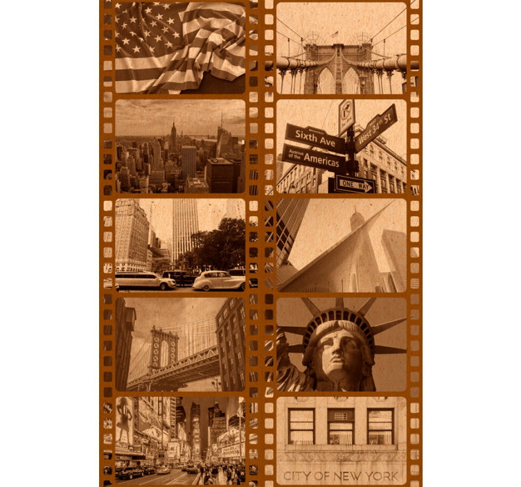 Papier peint New York images de films anciens - TenStickers