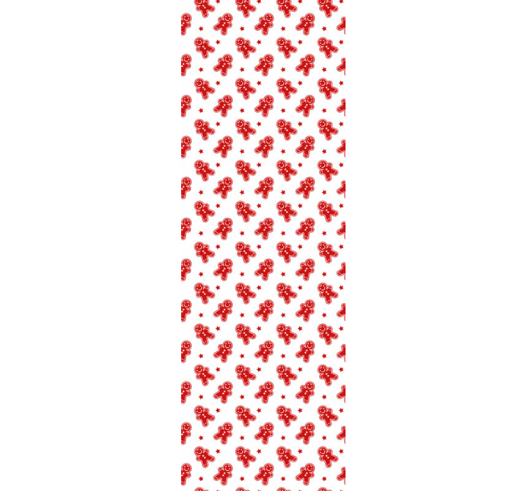 Papier peint Noël motifs de pain d'épices festifs - TenStickers