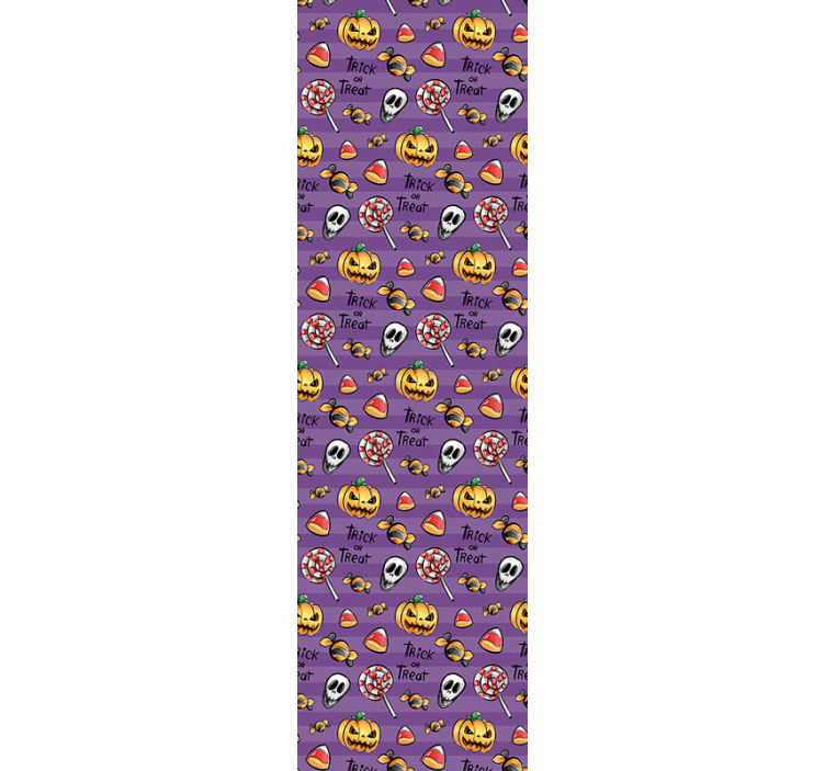 Papier peint halloween thème de friandises effrayantes - TenStickers