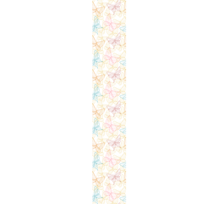 Papier peint salle de bain papillons multicolores - TenStickers