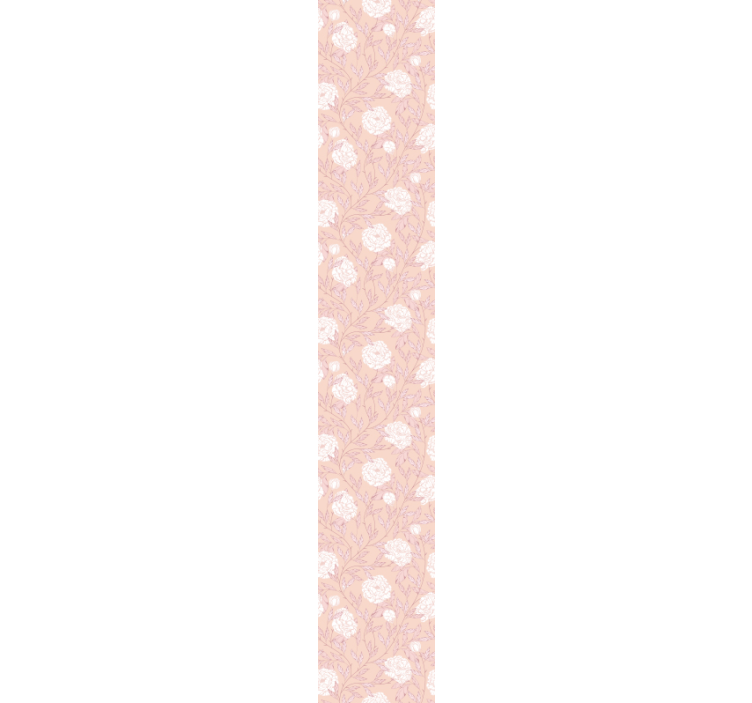 Papier peint fleuri motif pivoine - TenStickers