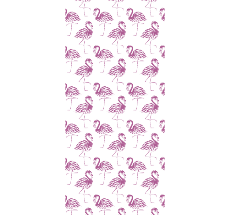 Papier peint animaux motif flamant rose - TenStickers