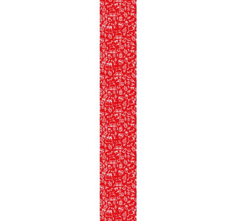 Papier peint nature motif floral rouge - TenStickers