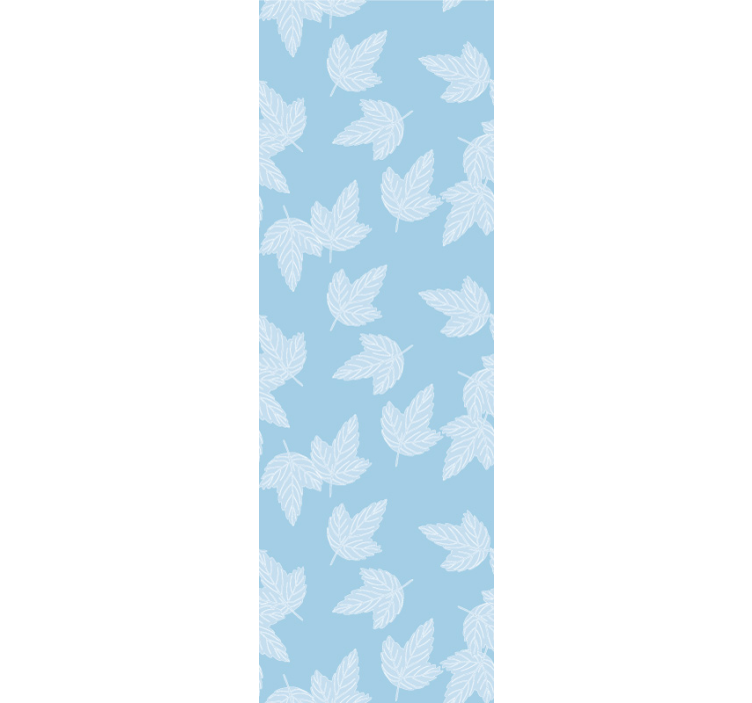 Papier peint feuillage motif bleu doux - TenStickers