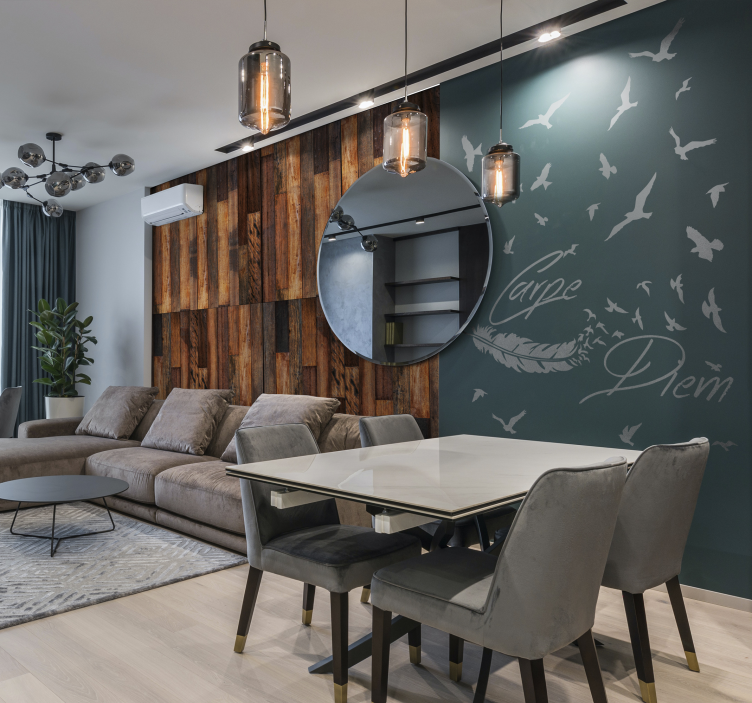 Papier peint bois ancien imitation texture naturelle - TenStickers