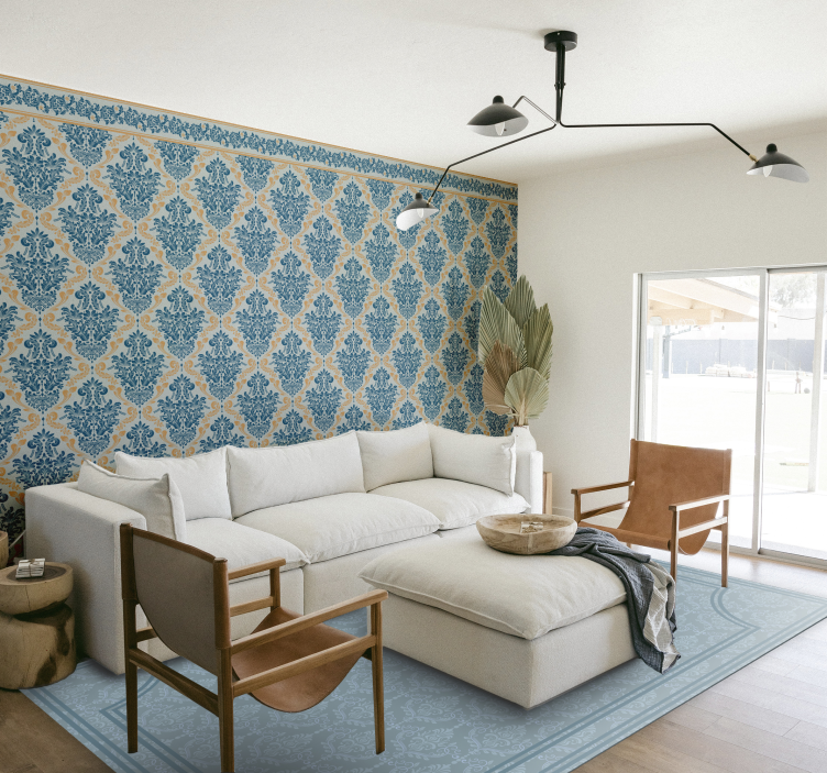 Papier peint baroque conception élégante et fleurie - TenStickers