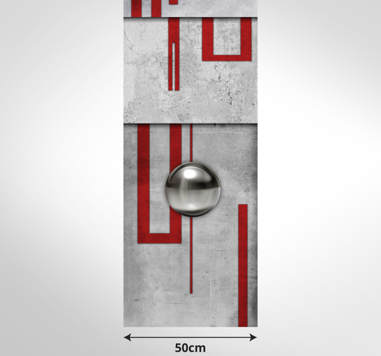 Papier peint moderne Motifs rouge et blanc - TenStickers