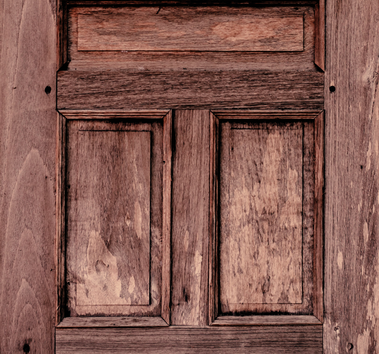 Papier peint briques texture de panneau en bois - TenStickers