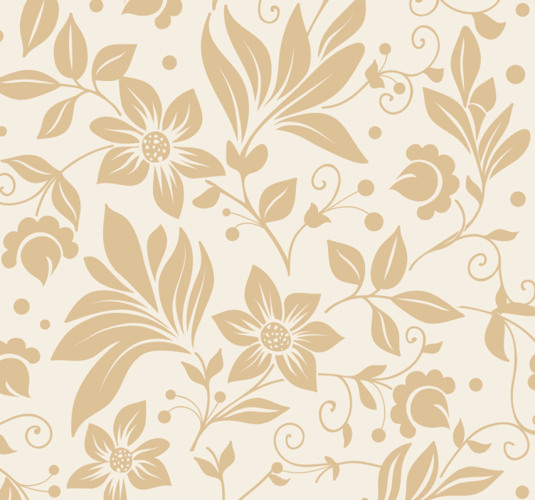 Papier peint fleuri décor floral élégant - TenStickers