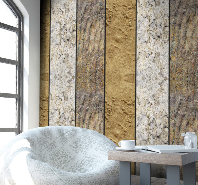 Papier peint motif panneaux à surface texturée - TenStickers