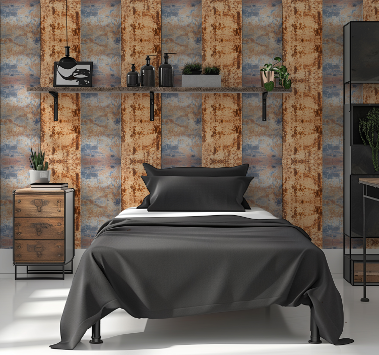 Papier peint chambre ado oxyde de métal - TenStickers