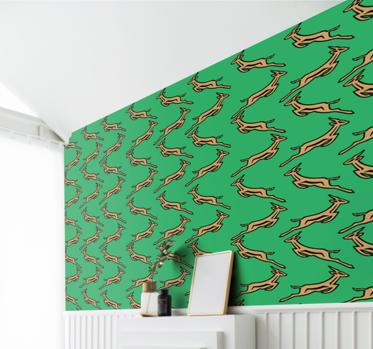 Papier peint animaux gazelles qui courent - TenStickers