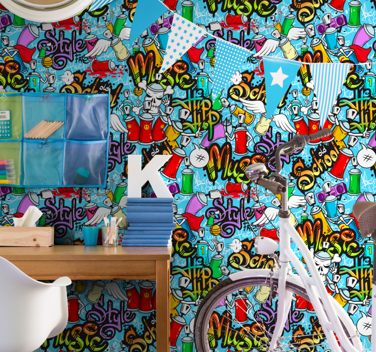Papier peint art culture hip-hop graffiti urbain - TenStickers