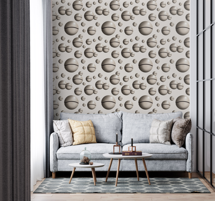 Papier peint Art Sphères Surréalisme - TenStickers