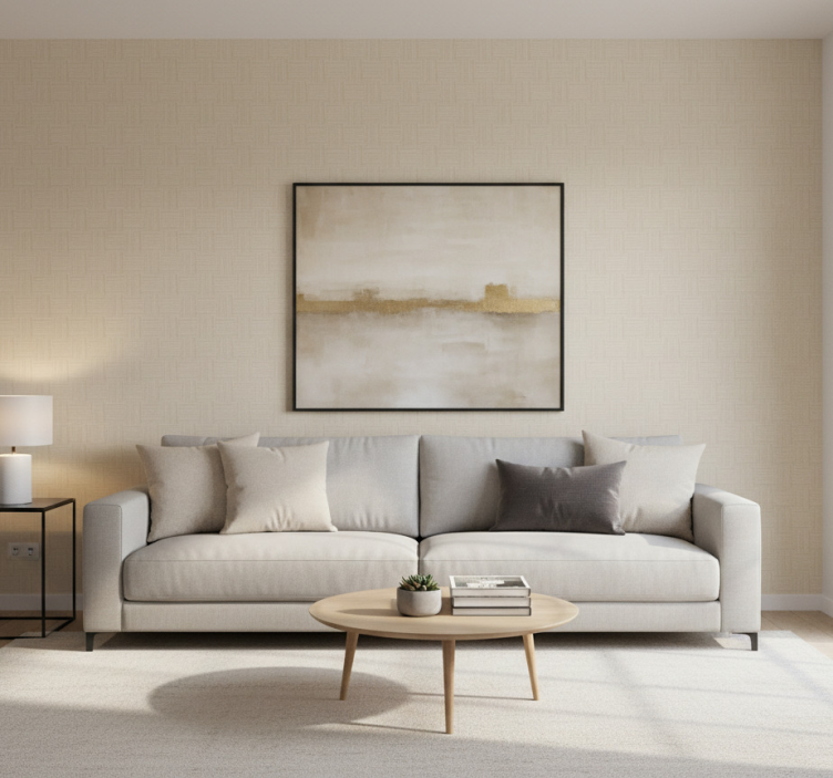 Papier peint beige texture uni - TenStickers