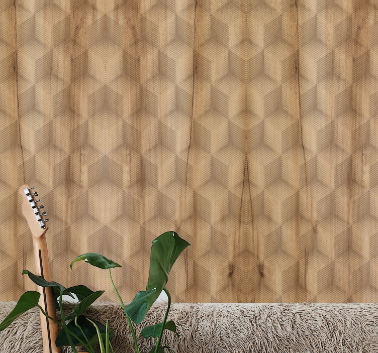 Papier peint autres textures motif de cubes 3d - TenStickers