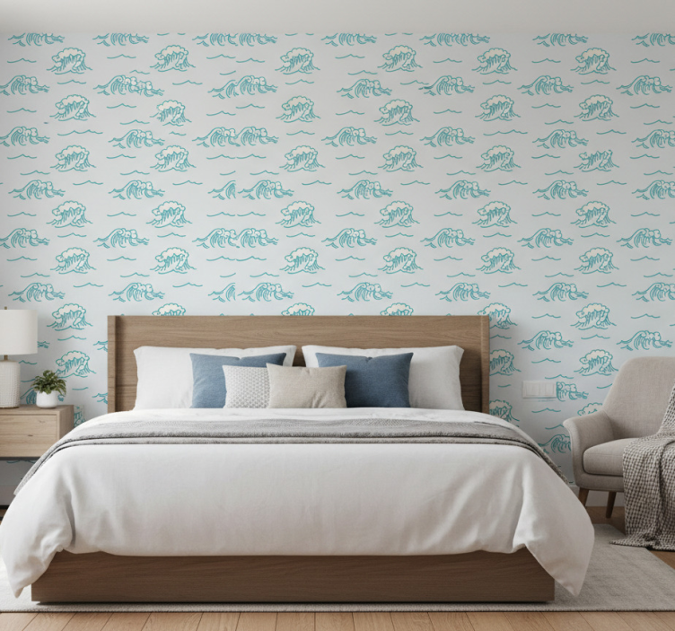 Papier peint chambre vague de la mer - TenStickers