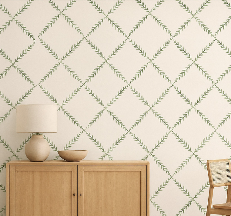 Papier peint cuisine branches d'olivier - TenStickers