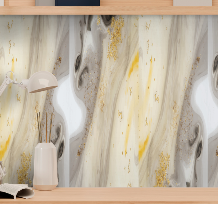 Papier peint effet marbre design gris élégant - TenStickers