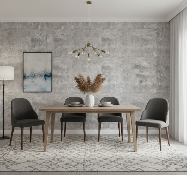 Papier peint effet marbre surface grise élégante - TenStickers