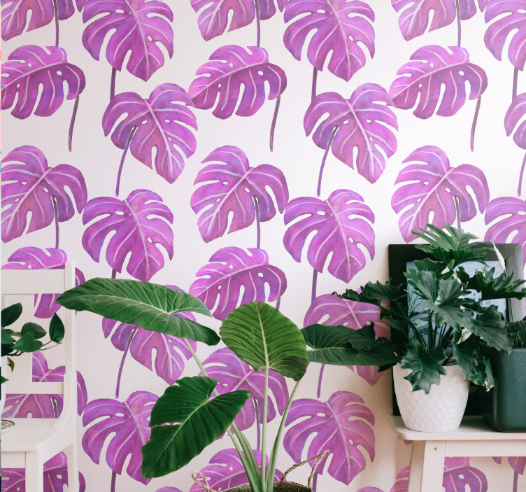 Papier peint feuillage monstera délicieux - TenStickers