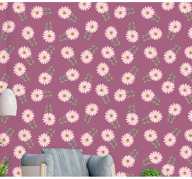 Papier peint floral ambiance florale - TenStickers