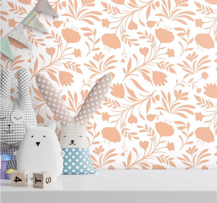 Papier peint floral ambiance printanière florale - TenStickers